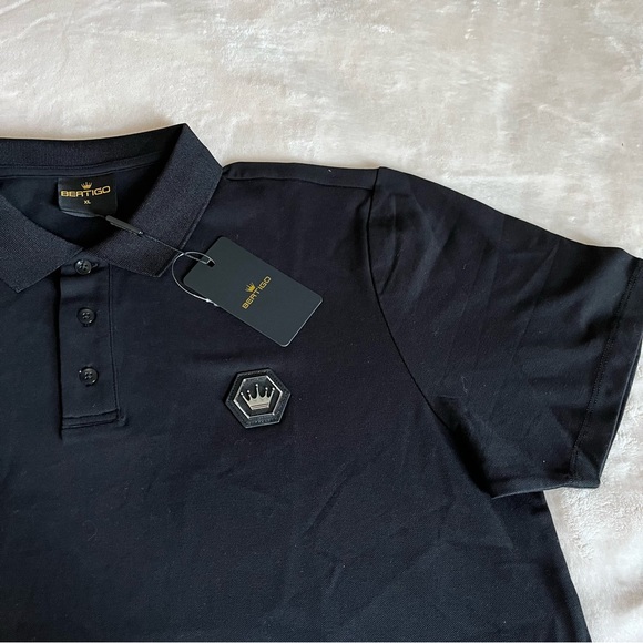 Bertigo
Men's Black Rex Patch Polo - Picture 6 of 13